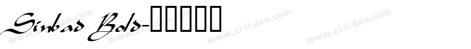 Sinbad Bold字体转换